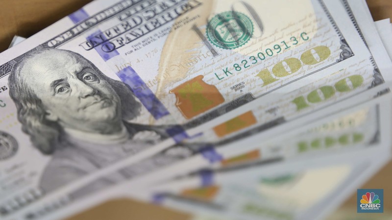 Ilustrasi dolar Amerika Serikat (USD). (CNBC Indonesia/ Muhammad Sabki)