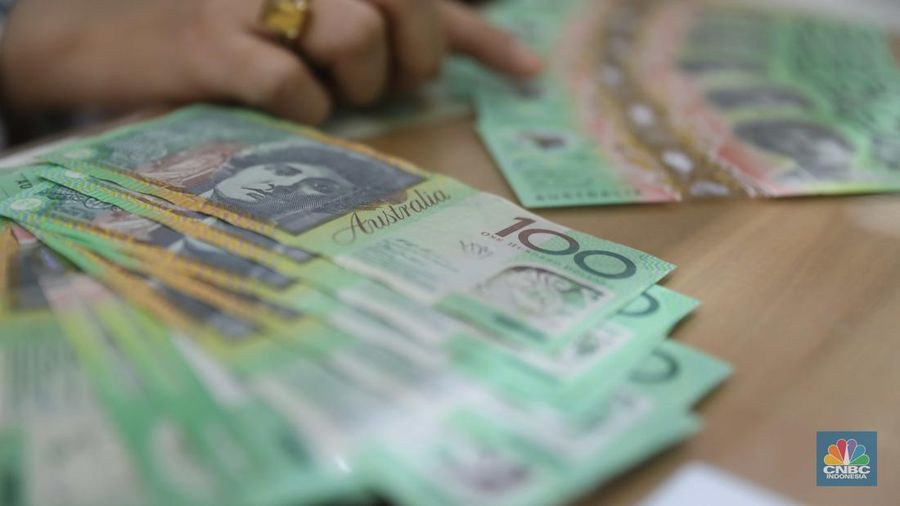 Ilustrasi dolar Australia (CNBC Indonesa/ Muhammad Sabki)
