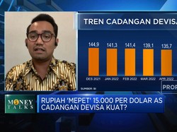 Rupiah "Mepet" Rp 15.000/USD, Cadangan Devisa Masih Kuat?