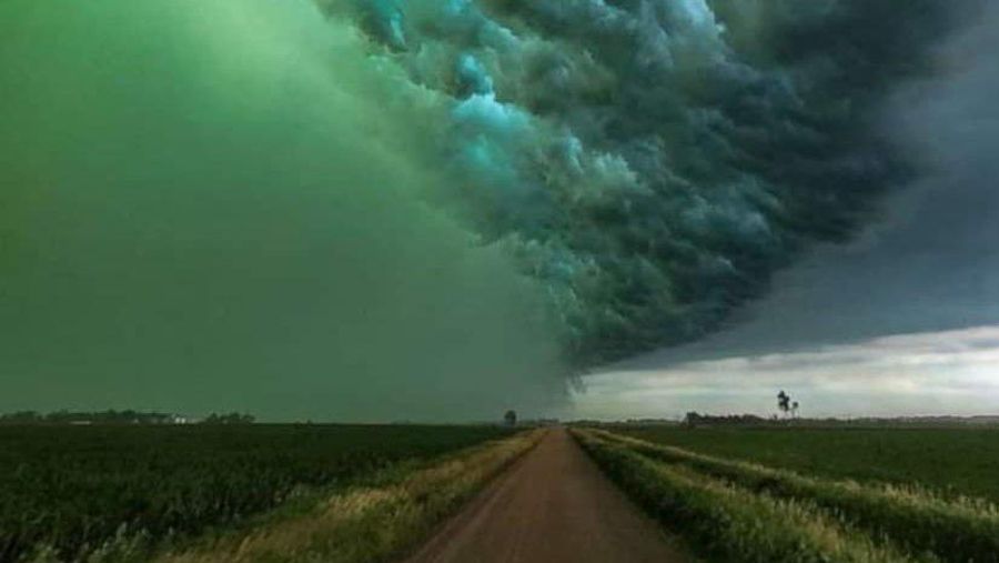 Fenomena langit hijau di South Dakota