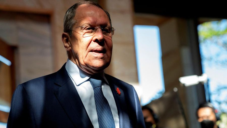 Russian's Foreign Minister Sergei Lavrov arrives at the G20 Foreign Ministers' Meeting in Nusa Dua, Bali, Indonesia July 8, 2022. Stefani Reynolds/Pool via Reuters