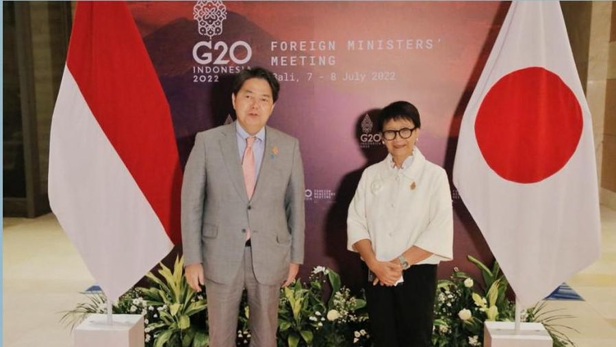 Pertemuan Bilateral Menlu RI dan Menlu Jepang
