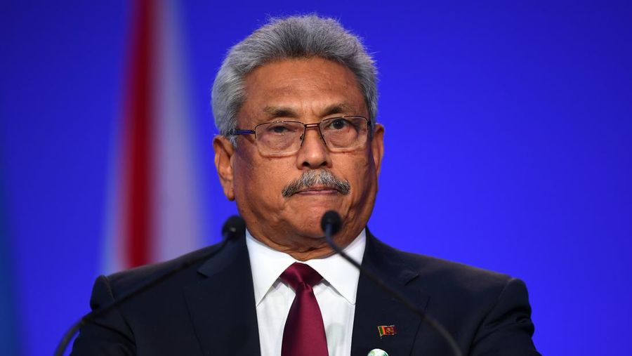 Sri Lankan President Gotabaya Rajapaksa attends  ceremonial inauguration  of fourth session of the Eighth Parliament at the Parliament complex, Colombo, Sri Lanka. Friday, 3 January  2020.

 (Photo by Tharaka Basnayaka/NurPhoto via Getty Images)