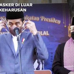 Jokowi: Masker di Luar Ruangan Keharusan