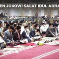 Momen Jokowi Salat Idul Adha