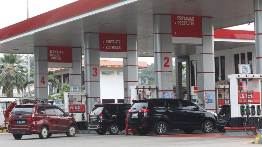 SPBU Pertamina (CNBC Indonesia/Andrean Kristianto)