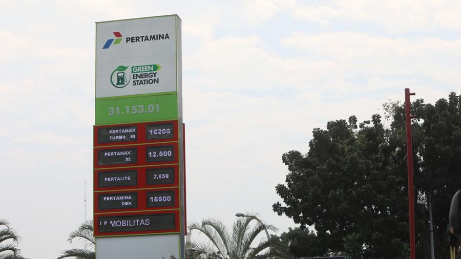 SPBU Pertamina (CNBC Indonesia/Andrean Kristianto)
