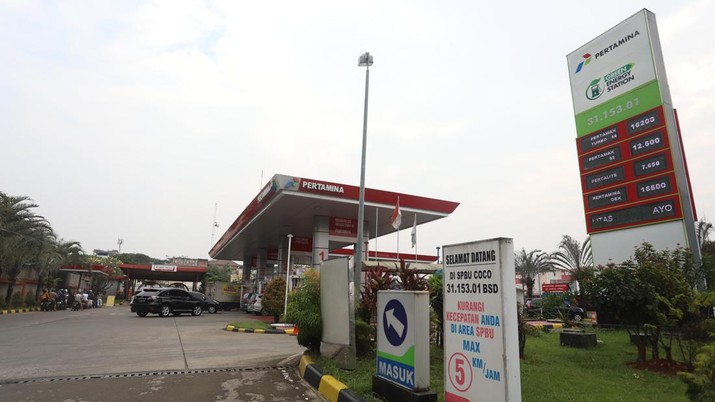 SPBU Pertamina (CNBC Indonesia/Andrean Kristianto)