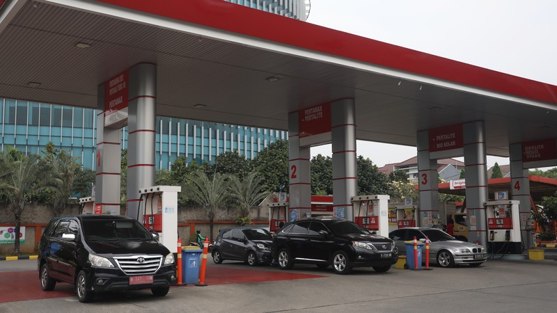 SPBU Pertamina (CNBC Indonesia/Andrean Kristianto)
