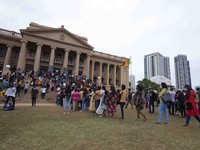 Potret Demo Sri Lanka Seperti 