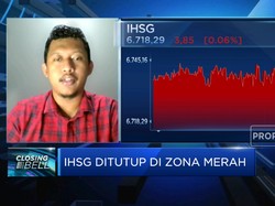 Sempat Menghijau, IHSG Ditutup Memerah