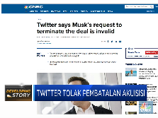 Twitter Tolak Pembatalan Akuisisi