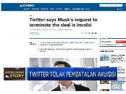 Twitter Tolak Pembatalan Akuisisi