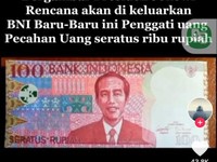 Viral Uang Rupiah Bergambar Wajah Jokowi, BI Buka Suara
