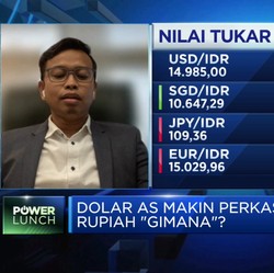 Saat Dolar AS Perkasa & Euro Melemah, Rupiah Gimana?
