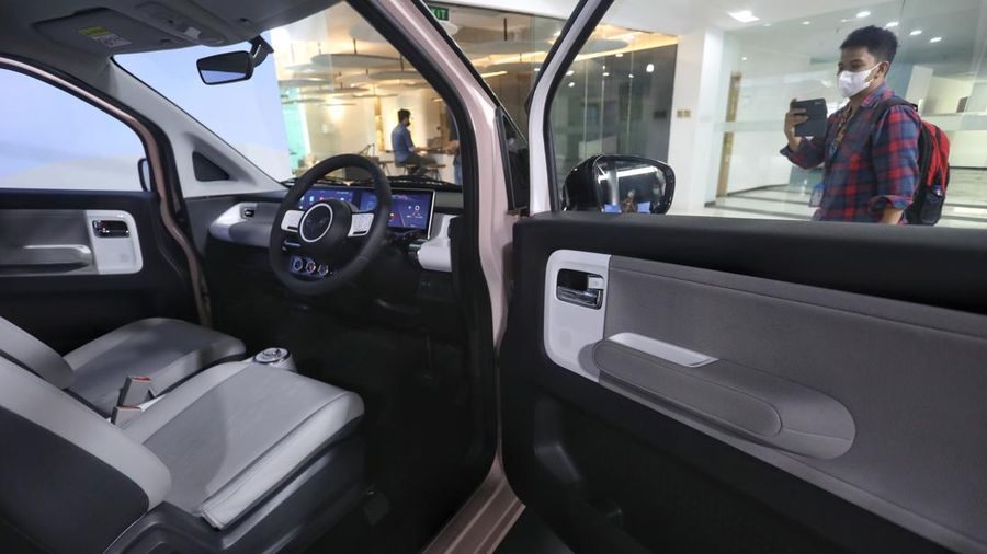 Wuling air Ev (CNBC Indonesia/Andrean Kristianto)