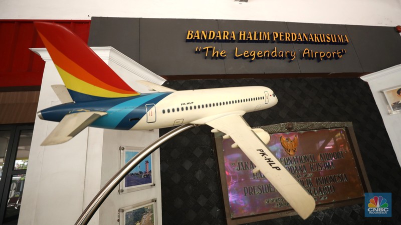 Bandara Halim Perdanakusuma. (CNBC Indonesia/Tri Susilo)
