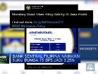 Bank Sentral Filipina Kejutkan Pasar, Kerek Suku Bunga 75 Bps