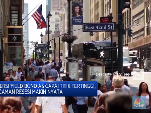 Inversi Yield Bond AS Capai Titik Tertinggi Sejak 2000
