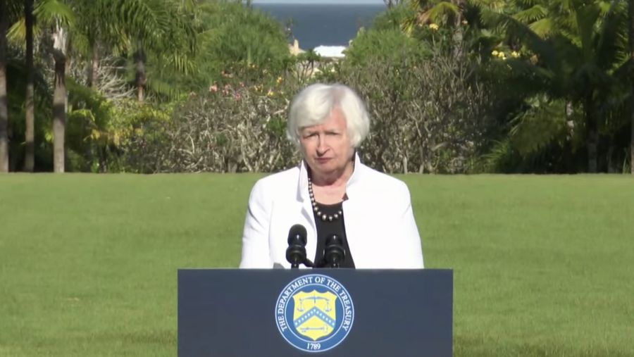 Janet Yellen. (Tangkapan Layar Youtube)