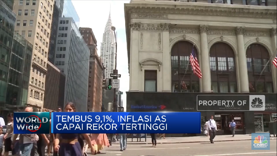 Tembus 9,1%, Inflasi AS 'Meledak' Ke Rekor Tertinggi