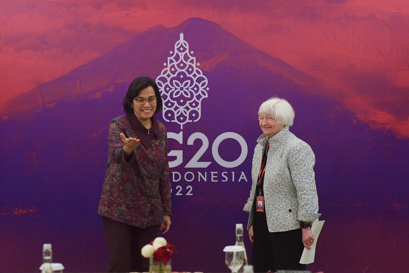 Menkeu RI Sri Mulyani, Menkeu AS Janet Yellen, Direktur Pelaksana IMF Kristalina Ivanova (Dok.Kemenkeu) Menkeu RI Sri Mulyani, Menkeu AS Janet Yellen, Direktur Pelaksana IMF Kristalina Ivanova (Dok.Kemenkeu)