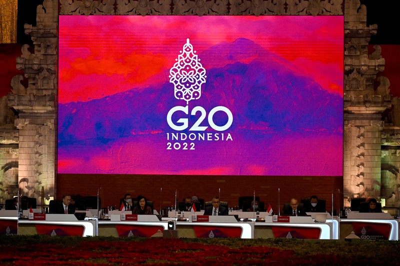 G20-INDONESIA/ G20 Finance Ministers, Central Bank Governors and head of delegates attend the G20 Finance Ministers and Central Bank Governors Meeting in Nusa Dua, Bali, Indonesia, 15 July 2022. Made Nagi/Pool via REUTERS