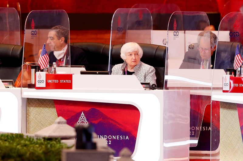 G20-INDONESIA/ G20 Finance Ministers, Central Bank Governors and head of delegates attend the G20 Finance Ministers and Central Bank Governors Meeting in Nusa Dua, Bali, Indonesia, 15 July 2022. Made Nagi/Pool via REUTERS