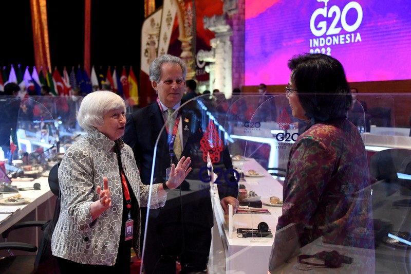 Menkeu RI Sri Mulyani, Menkeu AS Janet Yellen, Direktur Pelaksana IMF Kristalina Ivanova (Dok.Kemenkeu) Menkeu RI Sri Mulyani, Menkeu AS Janet Yellen, Direktur Pelaksana IMF Kristalina Ivanova (Dok.Kemenkeu)
