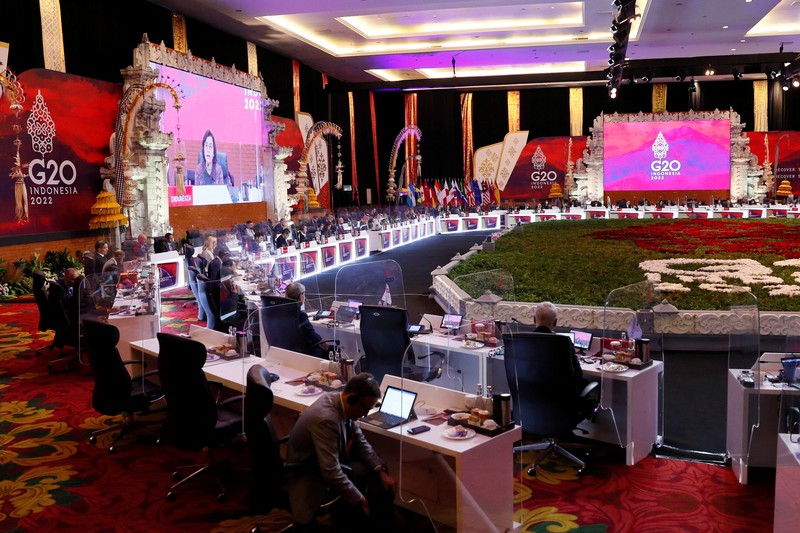 G20-INDONESIA/ G20 Finance Ministers, Central Bank Governors and head of delegates attend the G20 Finance Ministers and Central Bank Governors Meeting in Nusa Dua, Bali, Indonesia, 15 July 2022. Made Nagi/Pool via REUTERS