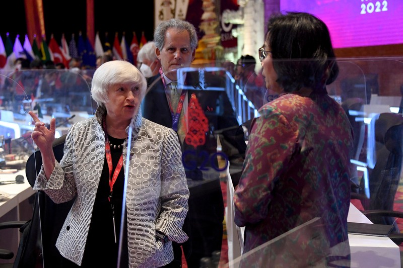 G20-INDONESIA/ G20 Finance Ministers, Central Bank Governors and head of delegates attend the G20 Finance Ministers and Central Bank Governors Meeting in Nusa Dua, Bali, Indonesia, 15 July 2022. Made Nagi/Pool via REUTERS