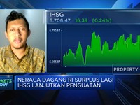 Neraca Dagang RI Surplus Lagi, IHSG Lanjutkan Penguatan