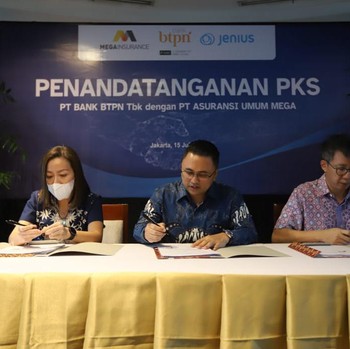 Proteksi Nasabah UKM, Mega Insurance Gandeng Bank BTPN