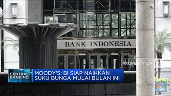 Moody's: BI Siap Naikkan Suku Bunga 0,25% Mulai Bulan Ini