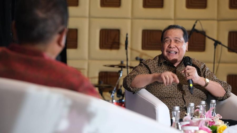Chairul Tanjung dalam acara perayaan hari pajak. (Dok: Ditjen Pajak)