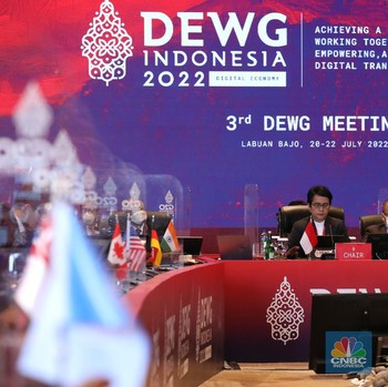 Saat Menkominfo Buka Pertemuan Ketiga DEWG G20 di Labuan Bajo