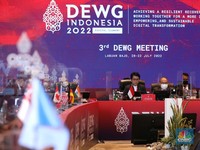 Saat Menkominfo Buka Pertemuan Ketiga DEWG G20 di Labuan Bajo