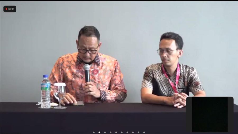 Dirjen Aptika Kementerian Kominfo Semuel Abrijani Pangerapan dalam Konferensi Pers Konferensi Pers Kewajiban Pendaftaran PSE Lingkup Privat