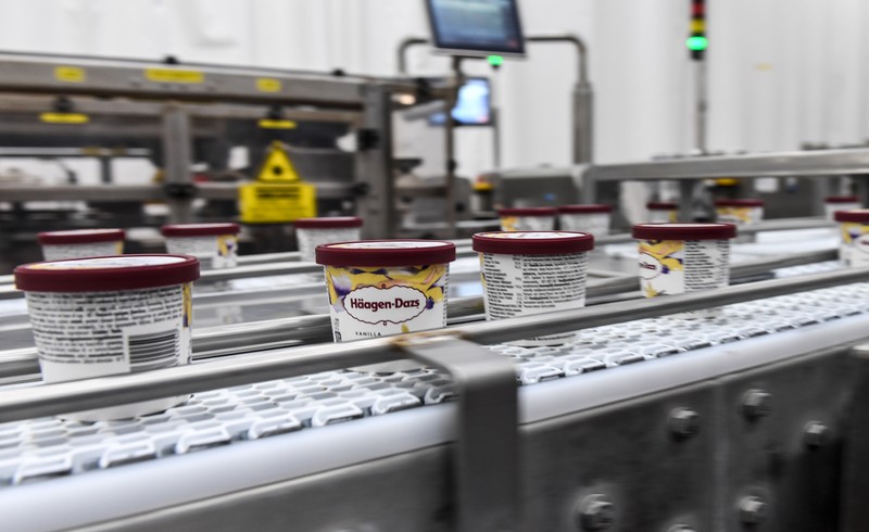 Pabrik es krim Haagen-Dazs dari General Mills di Arras, Prancis. (Getty Images/Sylvain Lefevre) Pabrik es krim Haagen-Dazs dari General Mills di Arras, Prancis. (Getty Images/Sylvain Lefevre)