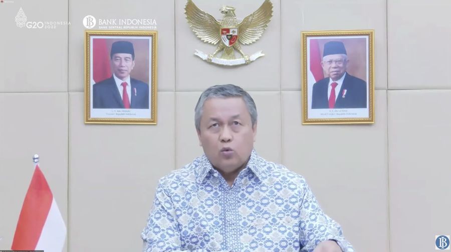 Pengumuman Hasil Rapat Dewan Gubernur Bulanan Bulan Juli 2022 dg Cakupan Triwulanan (Tangkapan layar Youtube Bank Indonesia)