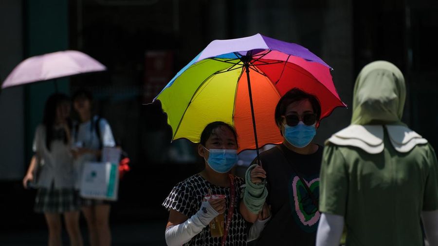 China diterjang gelombang panas. (China News Service via Getty Ima/China News Service)