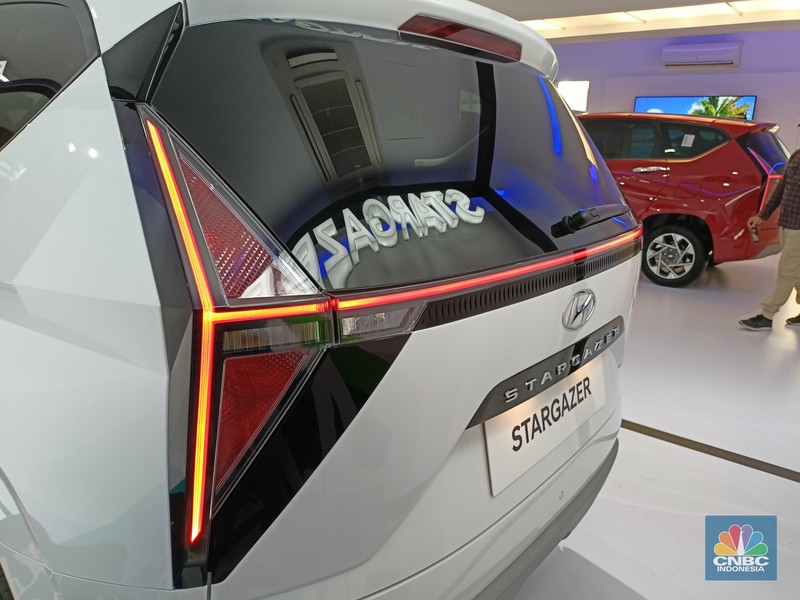 Hyundai resmi memperkenalkan Stargazer sebagai MPV terbarunya di Hyundai Driving Experience di SCBD Sudirman, Jumat (22/7/22). (CNBC Indonesia/Ferry Sandi)