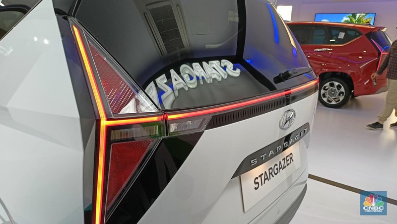 Hyundai resmi memperkenalkan Stargazer sebagai MPV terbarunya di Hyundai Driving Experience di SCBD Sudirman, Jumat (22/7/22). (CNBC Indonesia/Ferry Sandi)