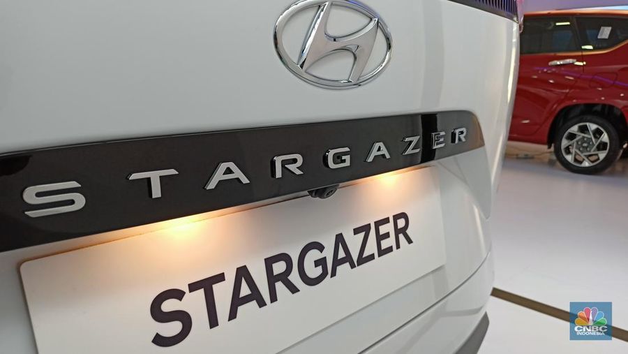 Hyundai resmi memperkenalkan Stargazer sebagai MPV terbarunya di Hyundai Driving Experience di SCBD Sudirman, Jumat (22/7/22). (CNBC Indonesia/Ferry Sandi)