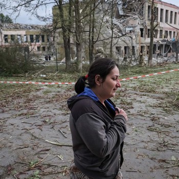 Duh! Serangan Militer Rusia Hancurkan Sekolah di Kramatorsk