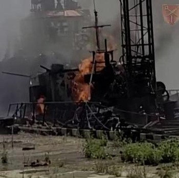 Potret Pelabuhan Ukriana yang Dibombardir Rudal Rusia