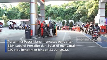 Pendaftar BBM Subsidi Tembus 220 Ribu, 80% Pengguna Pertalite