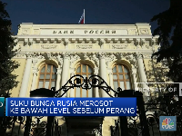 Bank Sentral Rusia Lawan Arus, Pangkas Suku Bunga 150 Bps