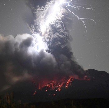Ngeri, Potret Jelas Gunung Sakurajima di Jepang Meletus