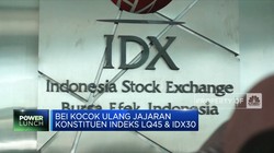 BEI Kocok Ulang Jajaran Konstituen Indeks LQ45 & IDX30
